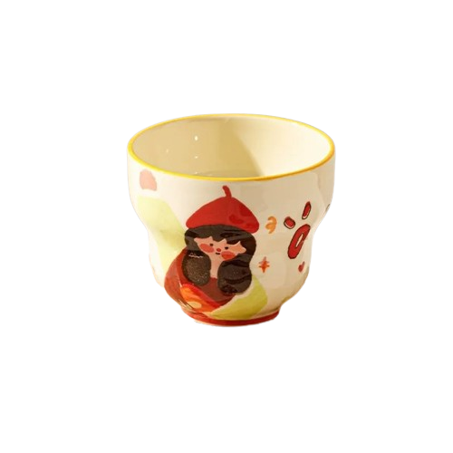 Tasse en céramique motif Petite Fille au Chapeau Rouge